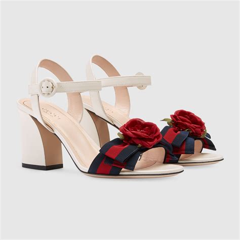 leather mid-heel sandal gucci|Gucci closed toe sandals.